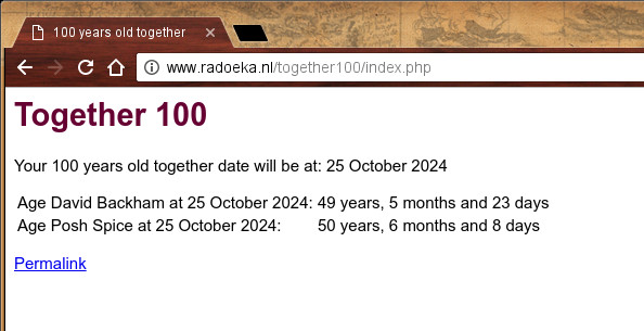 100 year together form